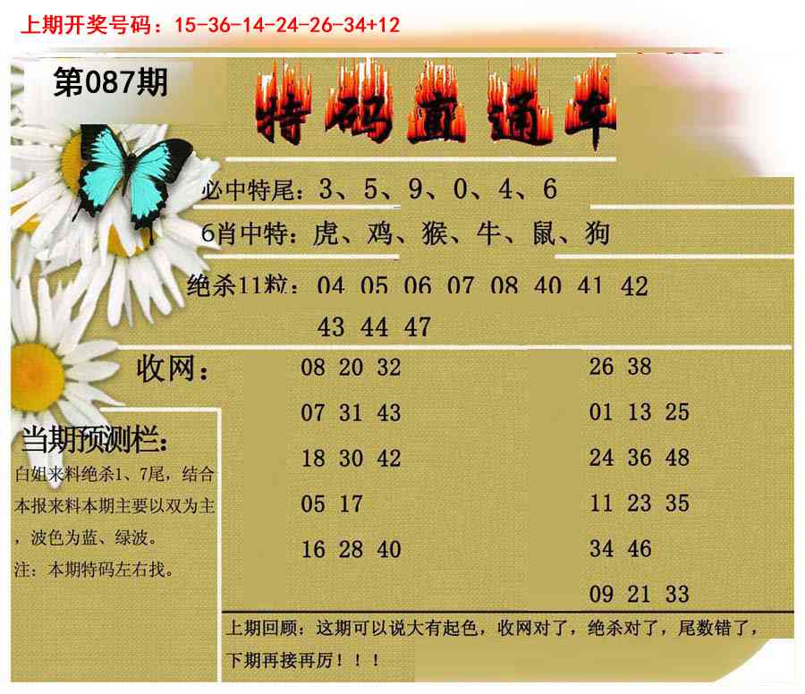 087期特码直通车[图]